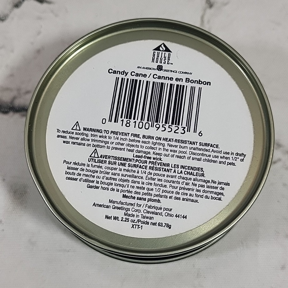 American Greetings Christmas Candle Tins Lot Of 4 Snowmen Peppermint Scent New - Picture 4 of 6